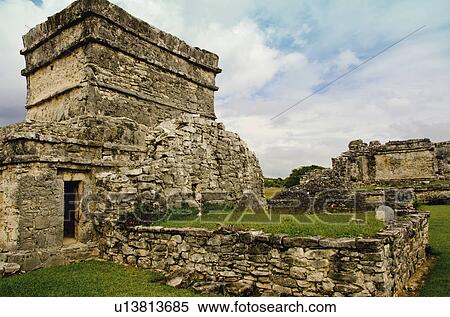 Mexico, Tulum, ancient ruins View Large Photo Image Stock Photography - Mexico, Tulum, ancient ruins. Fotosearch