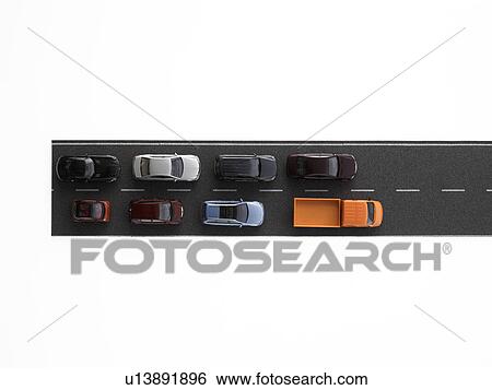 Overhead view of toy cars on toy road View Large Photo Image Stock Photograph - Overhead view of toy cars on toy road. Fotosearch