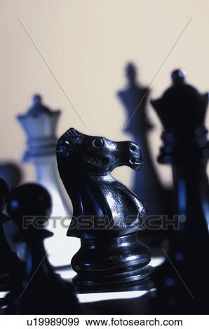Stock Photo - Pawns on chess board. Fotosearch