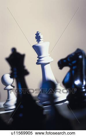 Stock Photography - Pawns on chess board. Fotosearch