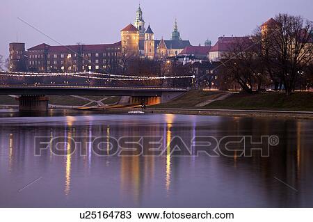 Stock Image - Poland, Krakow, Wawel Castle. Fotosearch