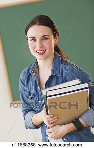 Portrait of female student View Large Photo Image Stock Photo - Portrait of female student. Fotosearch