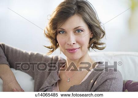 Portrait of smiling woman View Large Photo Image Stock Photography - Portrait of smiling woman. Fotosearch