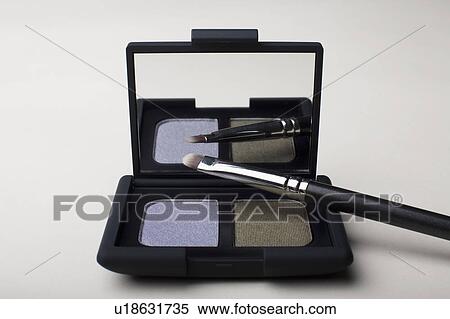 Powder compact with small brush View Large Photo Image Stock Photography - Powder compact with small brush. Fotosearch