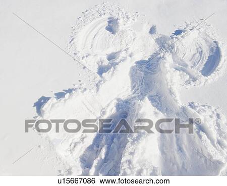 Snow angel View Large Photo Image Stock Photograph - Snow angel. Fotosearch