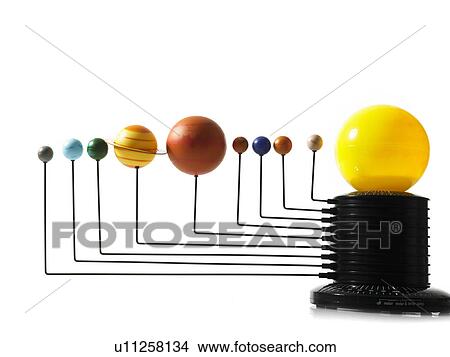 Solar system model on white background View Large Photo Image Picture - Solar system model on white background. Fotosearch