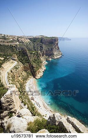 Stock Image - Spain, Costa Blanca, Landscape with cliffs . Fotosearch