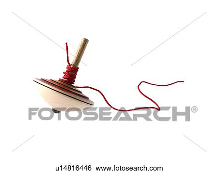 Spinning top on white background View Large Photo Image Stock Photograph - Spinning top on white background. Fotosearch