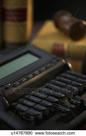 Stock Image - Stenograph machine. Fotosearch