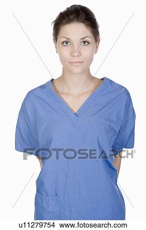 Studio portrait of teenage medical student (14-15) View Large Photo Image Picture - Studio portrait of teenage medical student (14-15). Fotosearch