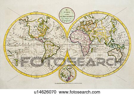 Studio shot of antique world map View Large Photo Image Stock Image - Studio shot of antique world map. Fotosearch