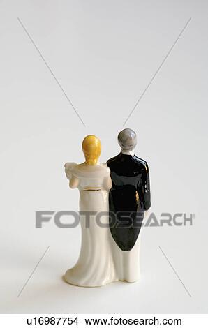 Studio shot of bride and groom figurines View Large Photo Image Picture - Studio shot of bride and groom figurines. Fotosearch