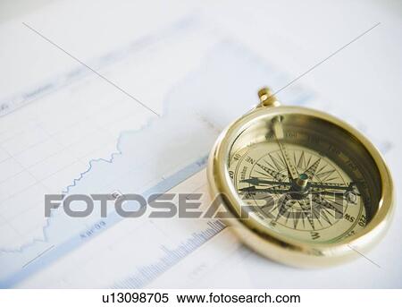 Studio shot of compass on graph View Large Photo Image Stock Photography - Studio shot of compass on graph. Fotosearch