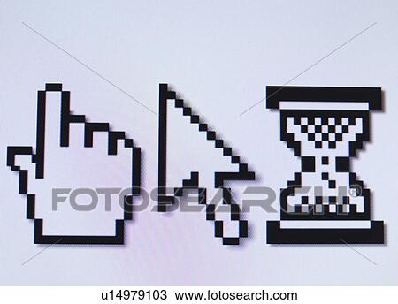 Stock Image - Studio shot of cursors. Fotosearch