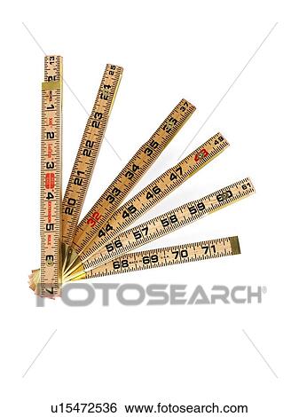 Stock Photograph - Studio shot of folding ruler. Fotosearch