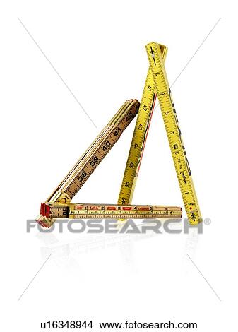 Picture - Studio shot of folding rulers. Fotosearch