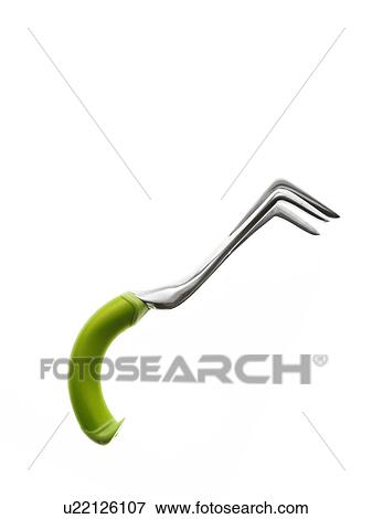 Stock Photo - Studio shot of gardening fork. Fotosearch