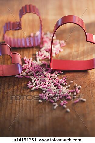 Studio shot of heart-shaped pastry cutters View Large Photo Image Stock Image - Studio shot of heart-shaped pastry cutters. Fotosearch