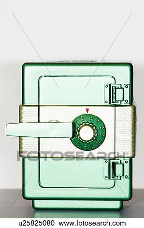 Stock Image - Studio shot of safe. Fotosearch