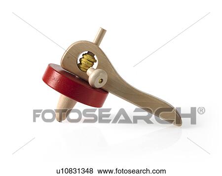 Stock Photo - Studio shot of spinning top. Fotosearch