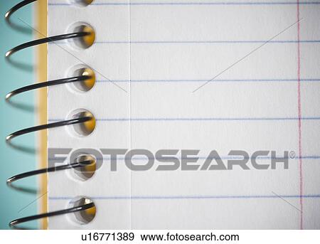 Stock Photo - Studio shot of spiral notebook. Fotosearch