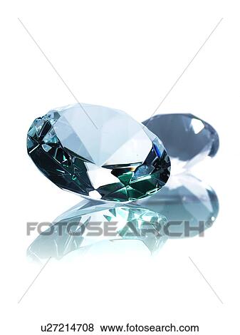 Stock Photo - Two diamonds on white background. Fotosearch