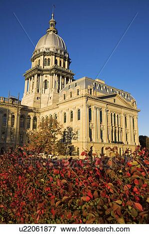 Stock Photo - USA, Illinois, Springfield, State Capitol. Fotosearch