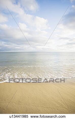 Stock Photography - USA, Massachusetts, Empty beach . Fotosearch