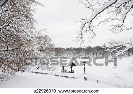 USA, New York City, Central Park in winter View Large Photo Image Stock Image - USA, New York City, Central Park in winter. Fotosearch