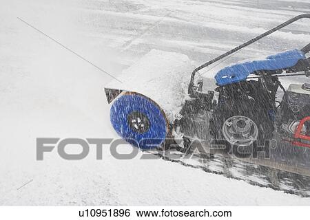 USA, New York City, machine removing snow View Large Photo Image Stock Photograph - USA, New York City, machine removing snow. Fotosearch
