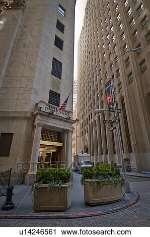 Stock Image - USA, New York, New York City, New York Stock Exchange. Fotosearch