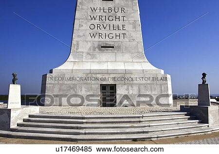 Stock Photography - USA, North Carolina, Outer Banks, Kill Devil Hills, Wright Brothers Memorial. Fotosearch