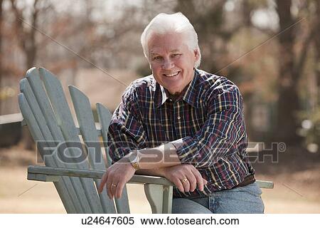 USA, Virginia, Richmond, portrait of senior man in adirondack chair View Large Photo Image Stock Photography - USA, Virginia, Richmond, portrait of senior man in adirondack chair. Fotosearch