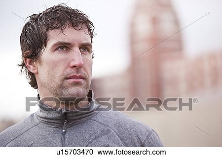 USA, Washington, Seattle, portrait of man in workout wear View Large Photo Image Stock Image - USA, Washington, Seattle, portrait of man in workout wear. Fotosearch