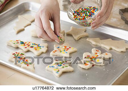 Woman preparing biscuits with pastry cutter View Large Photo Image Stock Image - Woman preparing biscuits with pastry cutter. Fotosearch