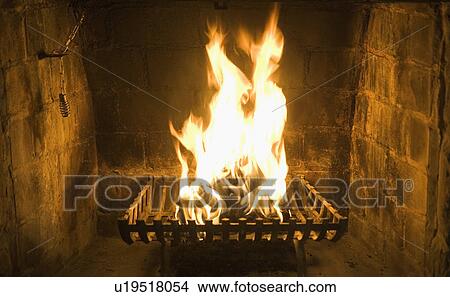 Picture - Yonkers, fireplace. Fotosearch