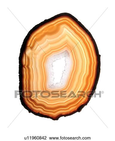 Stock Image - Agate slice. Fotosearch