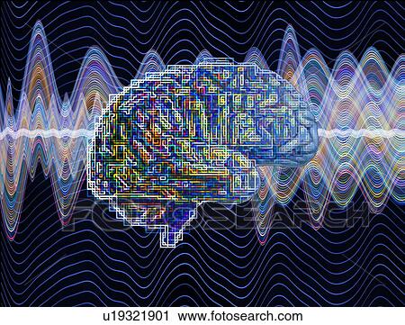 Stock Image - Artificial intelligence, artwork. Fotosearch