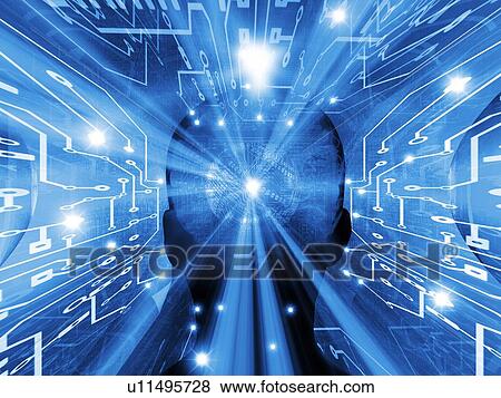 Stock Photo - Artificial intelligence, artwork. Fotosearch