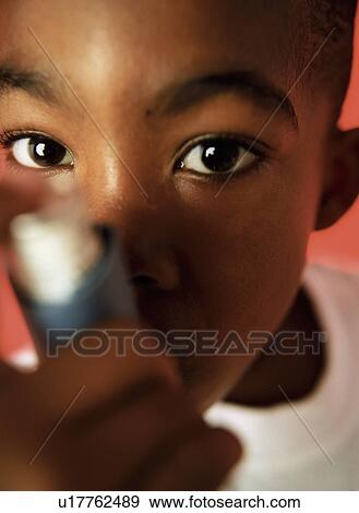 Asthmatic boy View Large Photo Image Stock Photo - Asthmatic boy. Fotosearch