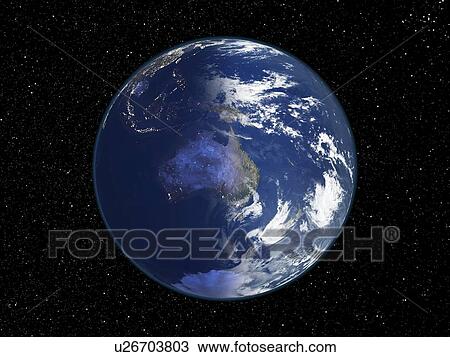 Australia, night-day satellite image View Large Photo Image Stock Image - Australia, night-day satellite image. Fotosearch