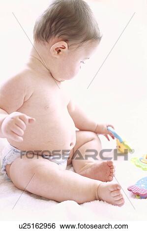 Stock Photograph - Baby boy. Fotosearch
