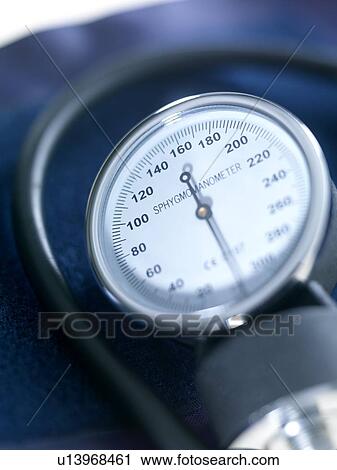 Stock Image - Blood pressure gauge. Fotosearch
