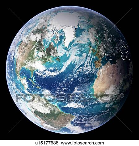 Stock Photograph - Blue Marble image of Earth (2005). Fotosearch