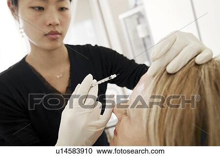 Stock Image - BOTOX® treatment. Fotosearch