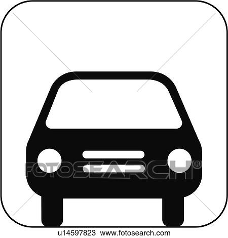 Stock Image - Car symbol, artwork. Fotosearch