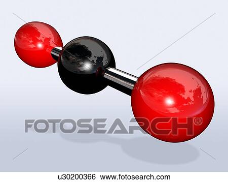 Carbon dioxide molecule View Large Photo Image Stock Photograph - Carbon dioxide molecule. Fotosearch