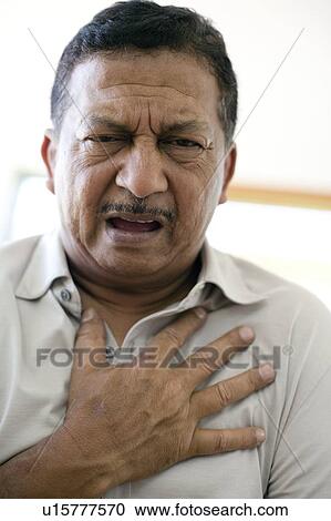 Stock Image - Chest pain. Fotosearch