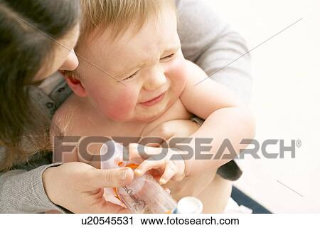 Stock Image - Childhood asthma. Fotosearch