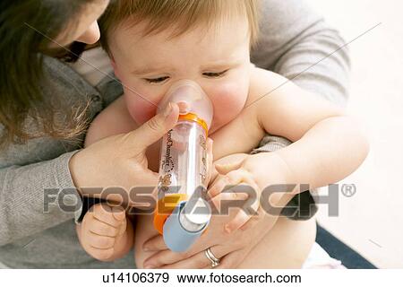 Stock Photo - Childhood asthma. Fotosearch